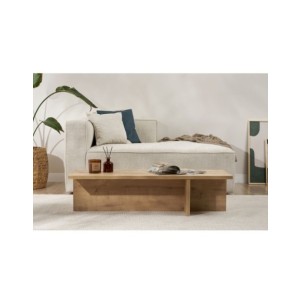 Mesa de Centro GLAZE, MDF Acabado Roble Zafiro