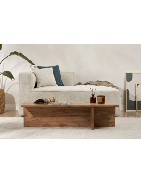 Mesa de Centro GLAZE, MDF Acabado Pino Atlántico