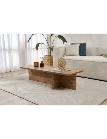 Mesa de Centro GLAZE, MDF Acabado Pino Atlántico