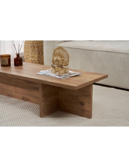 Mesa de Centro GLAZE, MDF Acabado Pino Atlántico