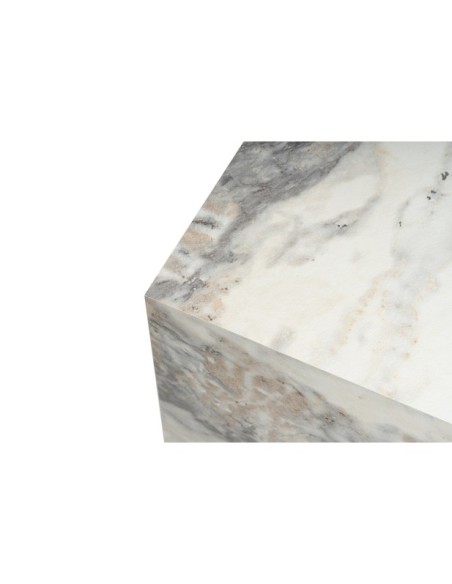 Mesa Auxiliar KOLONNE, MDF Acabado Mármol