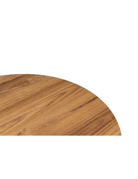 Mesa de Centro Ovalada CELLO, MDF Acabado Madera Laúd