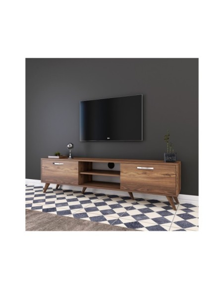 Mueble TV SYBIL, MDF Acabado Nogal