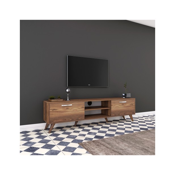 Mueble TV SYBIL, MDF Acabado Nogal