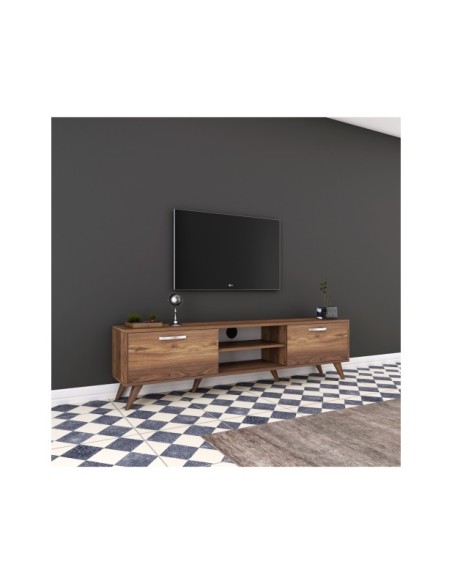 Mueble TV SYBIL, MDF Acabado Nogal