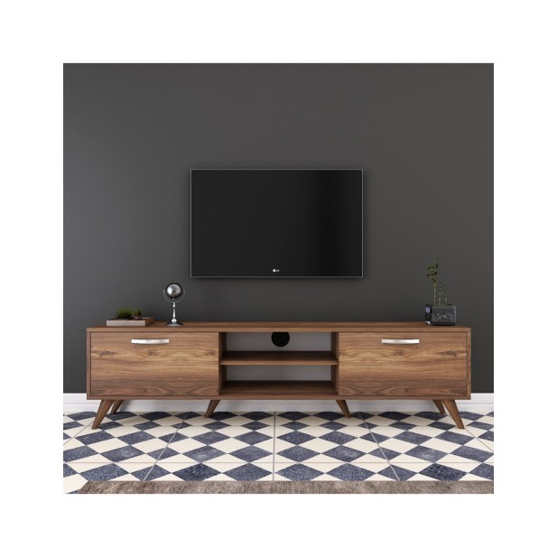 Mueble TV SYBIL, MDF Acabado Nogal