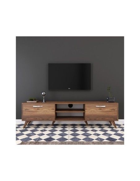 Mueble TV SYBIL, MDF Acabado Nogal
