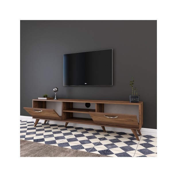 Mueble TV SYBIL, MDF Acabado Nogal