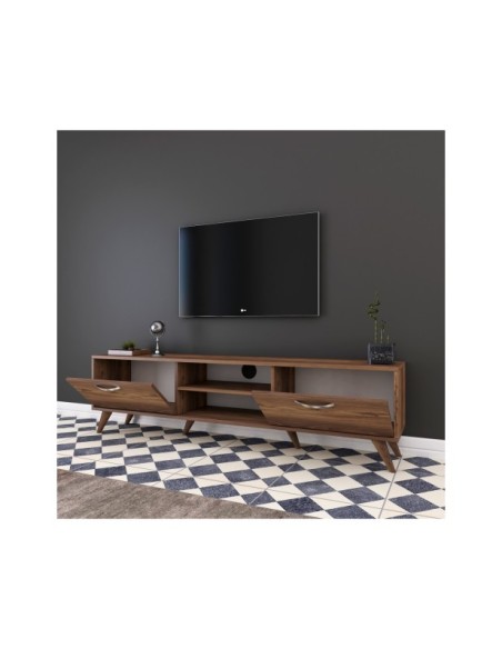 Mueble TV SYBIL, MDF Acabado Nogal