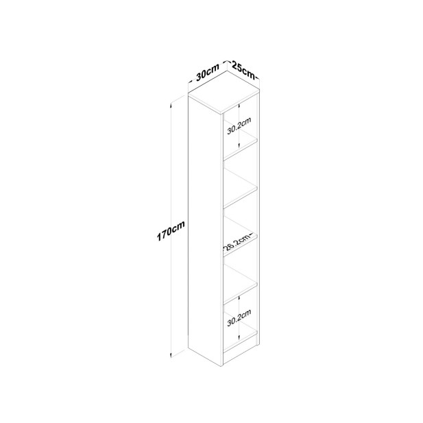Estantería Vertical DELPHIN 188 cm,...