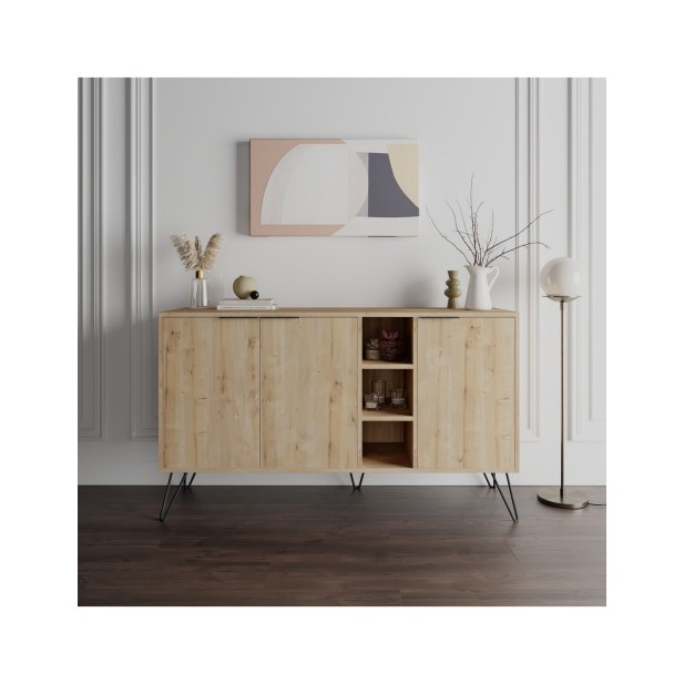 Aparador RITA, MDF Acabado Roble