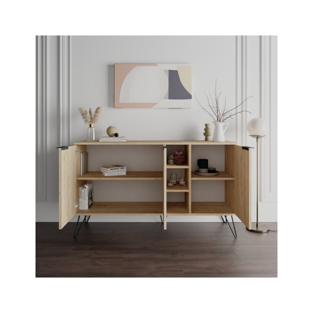 Aparador RITA, MDF Acabado Roble