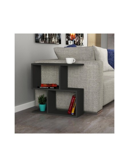 Estantería KILLA 60x60 cm, MDF Acabado Antracita