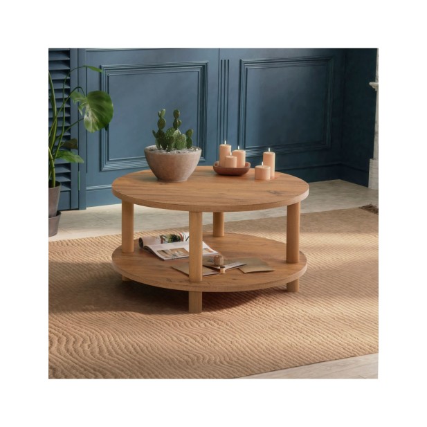 Mesa de Centro MØDE Ø70 cm, MDF...