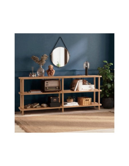 Estantería SENA 180x75 cm, MDF Acabado Pino Atlántico