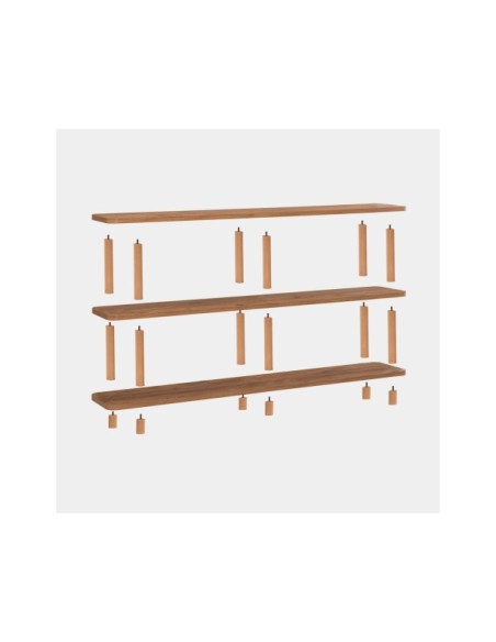 Estantería SENA 180x75 cm, MDF Acabado Pino Atlántico