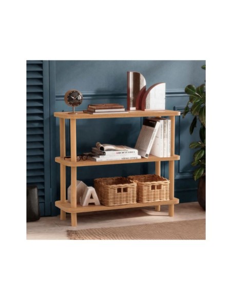 Estantería SENA 80x75 cm, MDF Acabado Pino Atlántico