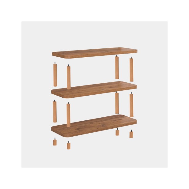 Estantería SENA 80x75 cm, MDF Acabado...