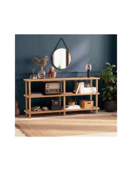 Estantería SENA 150x75 cm, MDF Acabado Pino Atlántico