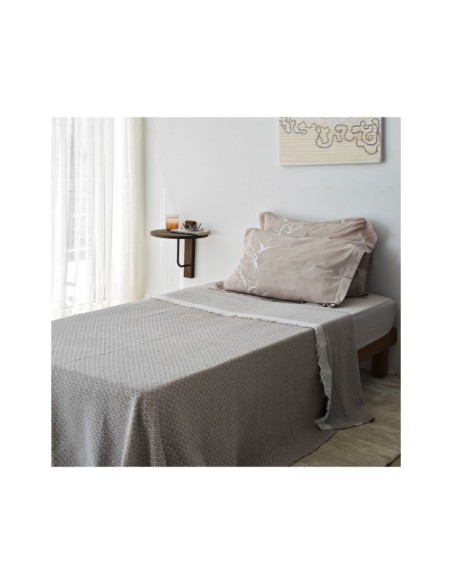 Estantería de Pared MIN, Madera Acabado Nogal / Metal Negro