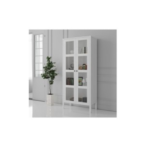 Vitrina VISE 180x80 cm, Aglomerado Acabado Blanco