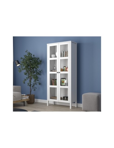 Vitrina VISE 180x80 cm, MDF Acabado Blanco