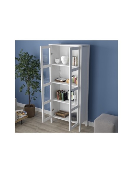 Vitrina VISE 180x80 cm, MDF Acabado Blanco