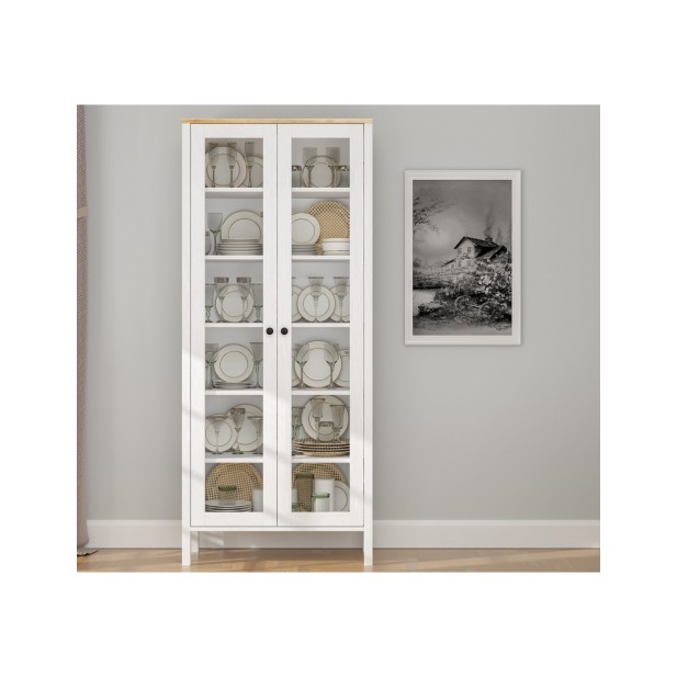 Vitrina VISE 194x83 cm, MDF Acabado...