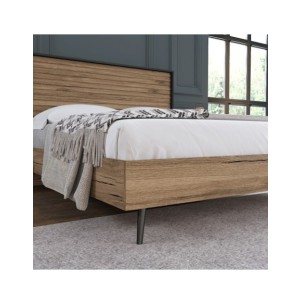 Cama Doble SOVE 169x205 cm, MDF Acabado Nogal 2