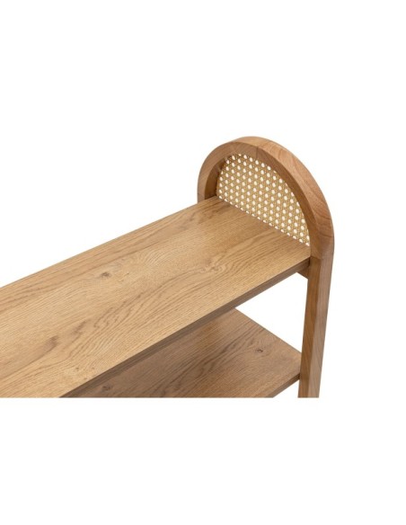 Estantería OZER 110x90 cm, Fresno Natural / MDF