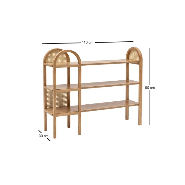 Estantería OZER 110x90 cm, Fresno...