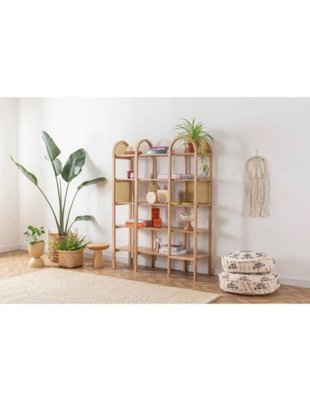 Estantería OZER 120x160 cm, Fresno Natural / MDF