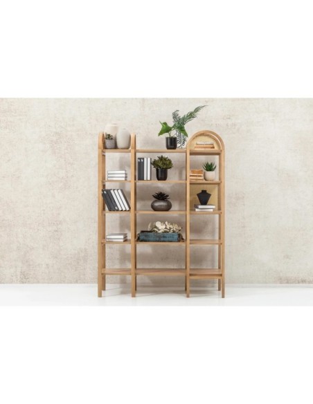 Estantería OZER 120x160 cm, Fresno Natural / MDF