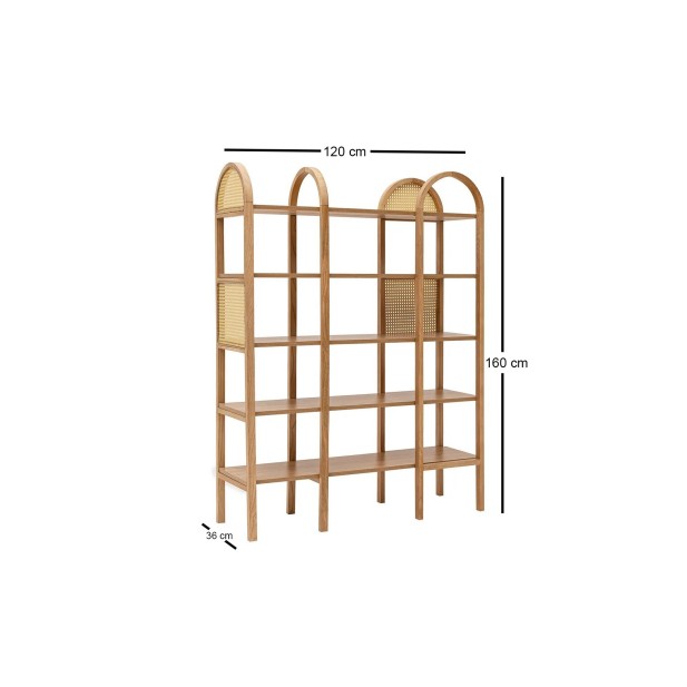 Estantería OZER 120x160 cm, Fresno...