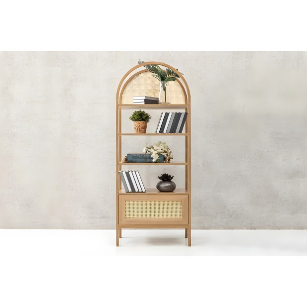 Estantería OZER 75x182 cm, Fresno...