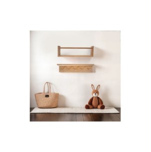 Set 2 Estanterías de Pared EIRA 50x15 cm, Pino Macizo...