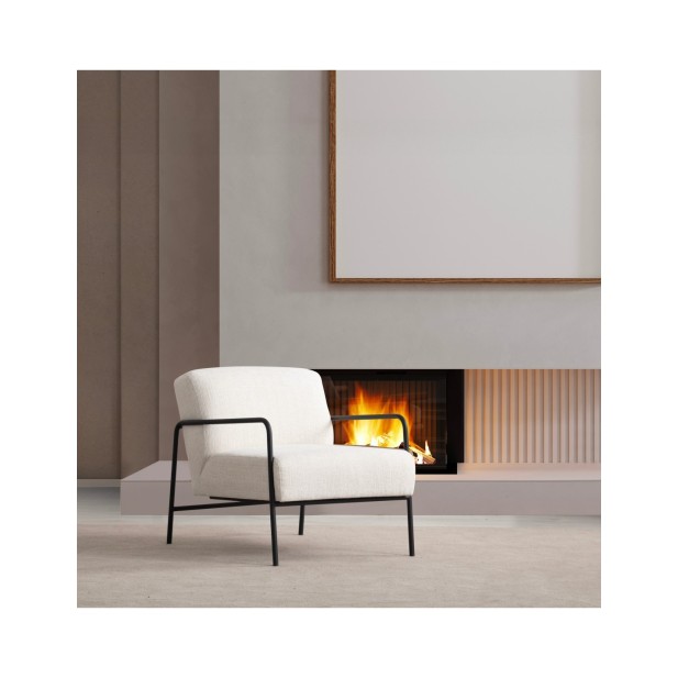 Butaca FREI 70x90 cm, Textil Blanco /...