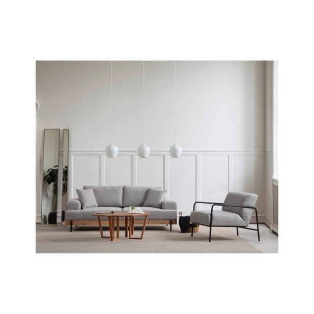 Sofá FREI NEGRO 3 Plazas 220x98 cm,...