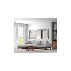 Sofá Esquinero FREI NEGRO (Izquierdo) 280x170 cm, Textil... 2