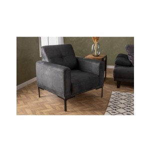 Butaca ONYX 88x86 cm, Textil Antracita / Metal Negro 2