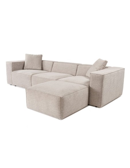 Sofá Esquinero SOPHIE 303x193 cm, Lino Moca