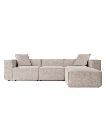 Sofá Esquinero SOPHIE 303x193 cm, Lino Moca