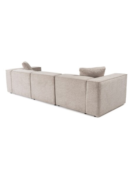 Sofá Esquinero SOPHIE 303x193 cm, Lino Moca