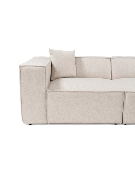 Sofá SOPHIE 3 Plazas 303x108 cm, Lino Marrón Claro