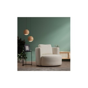 Butaca EMBLA 105x100 cm, Textil Crema 2