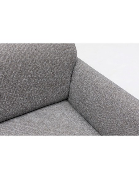 Butaca GENEVE 90x86 cm, Textil Gris Claro / Madera de Haya