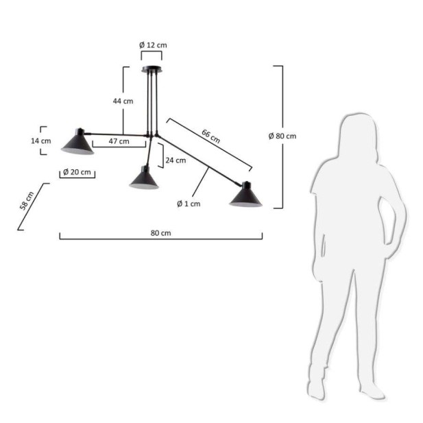Lámpara de techo Dione - Kave Home, Vackart Lámpara de techo Dione - Kave Home, Vackart
