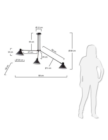 Lámpara de techo Dione - Kave Home, Vackart