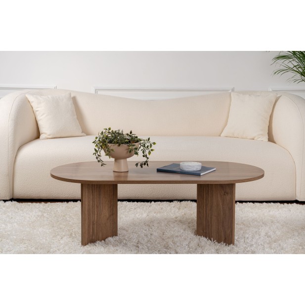 Mesa de Centro Ovalada SILKE, MDF...