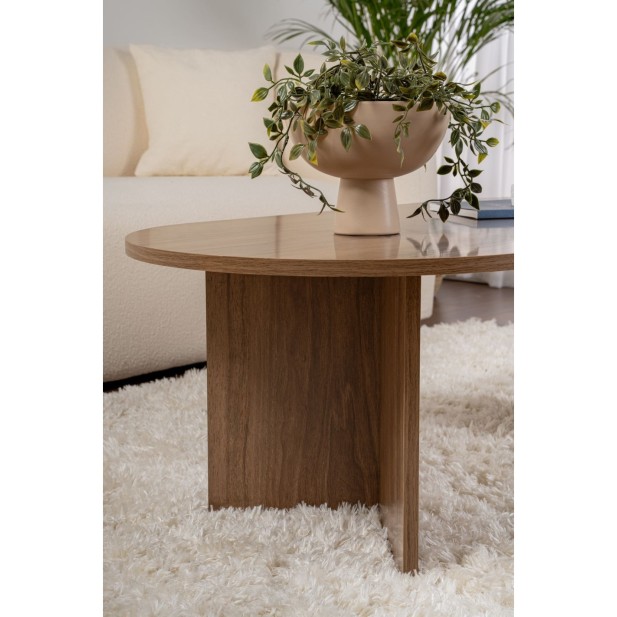 Mesa de Centro Ovalada SILKE, MDF...